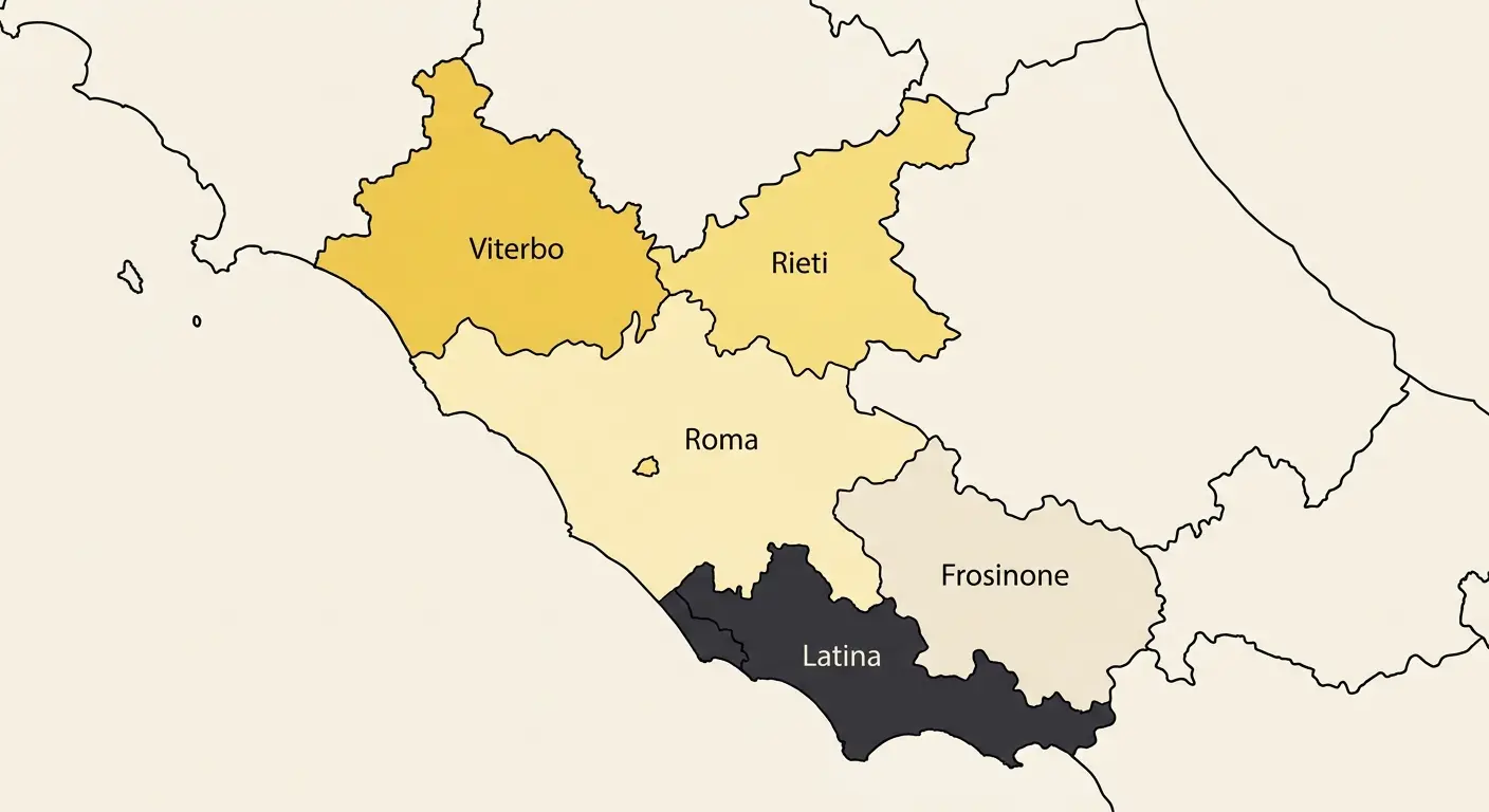Mappa di Roma con le zone coperte dal servizio di pronto intervento idraulico